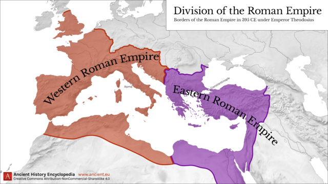DIVISION OF THE ROMAN EMPIRE