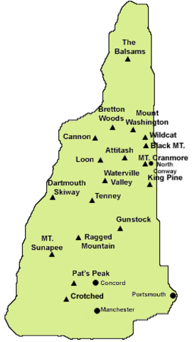 Nuevo México a Nuevo Hampshire