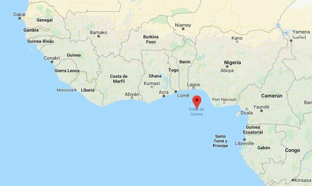 Os portugueses entran no Golfo de Guinea