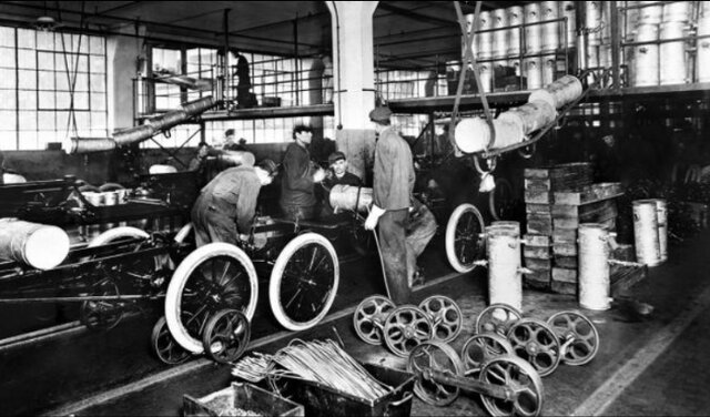 Automóviles producidos en cadena