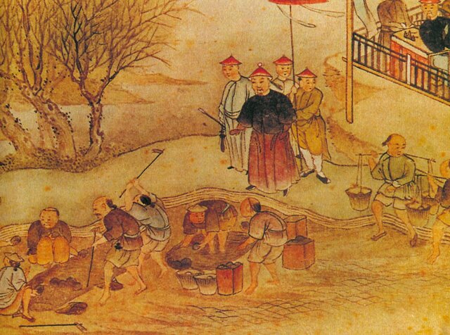 Chinese emperor destroys opium stocks
