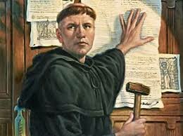 1517 - Nailed the 95 Theses to the door of the All Saints Church in Wittenberg