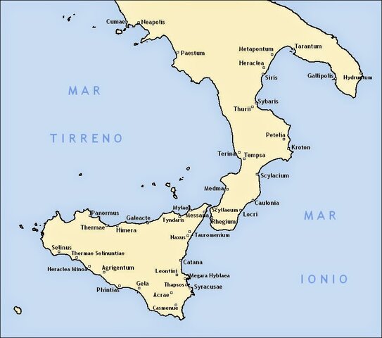 I Greci e i Fenici iniziano a fondare colonie lungo le coste