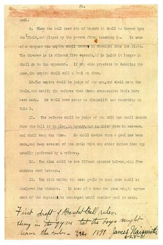 Primeras reglas del baloncesto