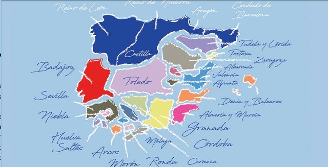 División de Al-Ándalus en taifas