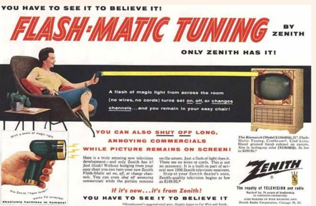 El comandament de TV per infrarojos