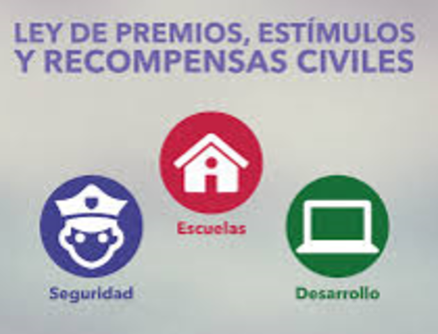 Entró en vigor la Ley de Premios, Estímulos y Recompensas Civiles