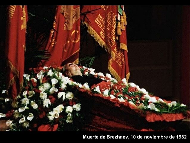 La muerte de Brezhnev entra al poder Andropov.