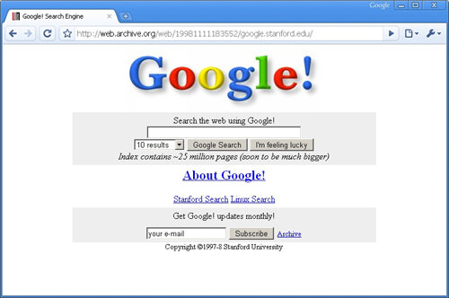 Nacimiento de Google