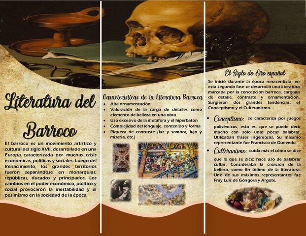 LITERATURA DEL BARROCO