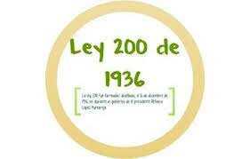 LEY 200 DE 1936