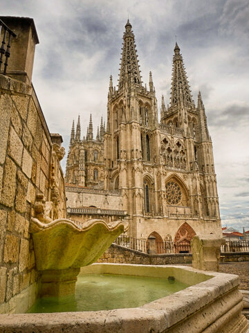 Burgos cathedral construction