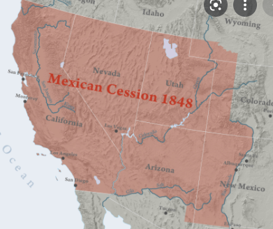 Mexico loses California, New Mexico, and Arizona