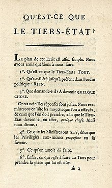 Antecedentes: Folleto de Sièyes