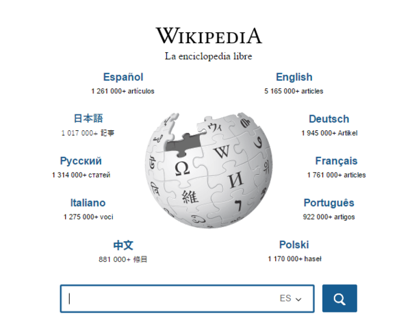 Creación de la Wikipedia.