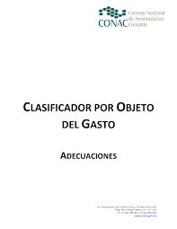 Clasificador por Objeto del Gasto