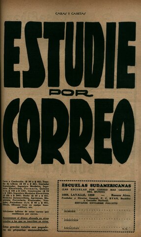 Curso de taquigrafía por correspondencia