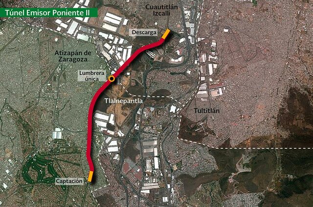 Se puso en servicio el Emisor Poniente.