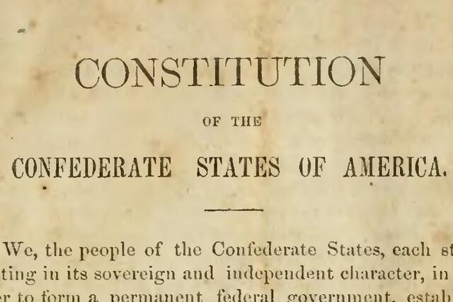 Confederate Constitution Signed
