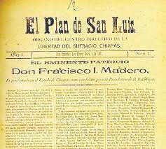 Se promulga el Plan de San Luis