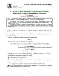 Decreto la Ley Federal de Responsabilidades de los Servidores Públicos