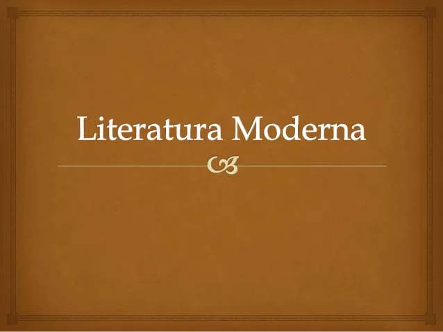 LITERATURA MODERNA