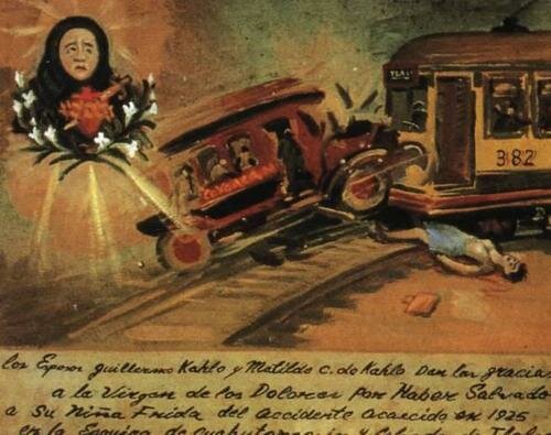 tragic accident of frida kahlo on a bus