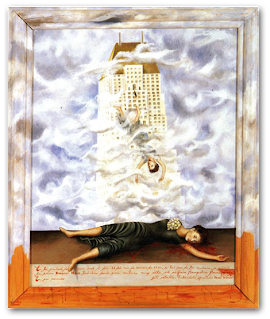 frida paints the suicide of her friend Dorothy