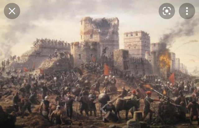 Caída de Constantinopla en manos de los turcos