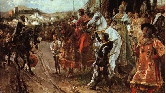 ENTREGA DE GRANADA A LOS REYES CATÓLICOS