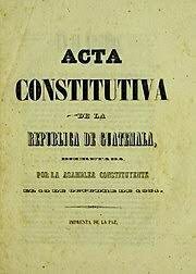 Ley constitutiva de la República de Guatemala