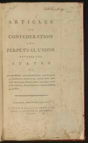 Ratification (passage) of the Articles of Confederation