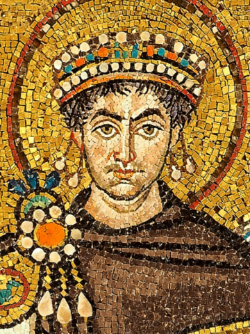 Clausura de la Academia por Justiniano