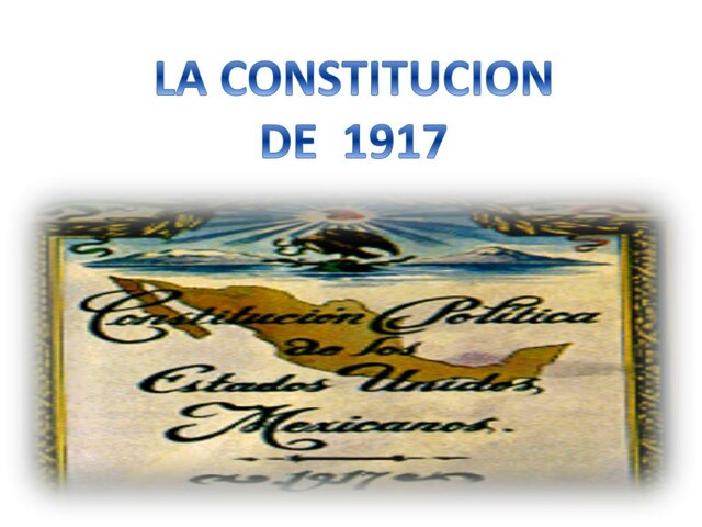 Constitución de 1917