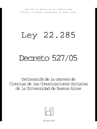 Decreto/Ley de Radiodifusión 22.285
