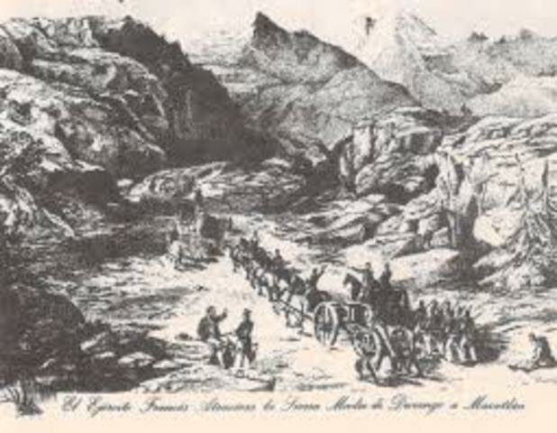 Repregación de las tropas francesas.