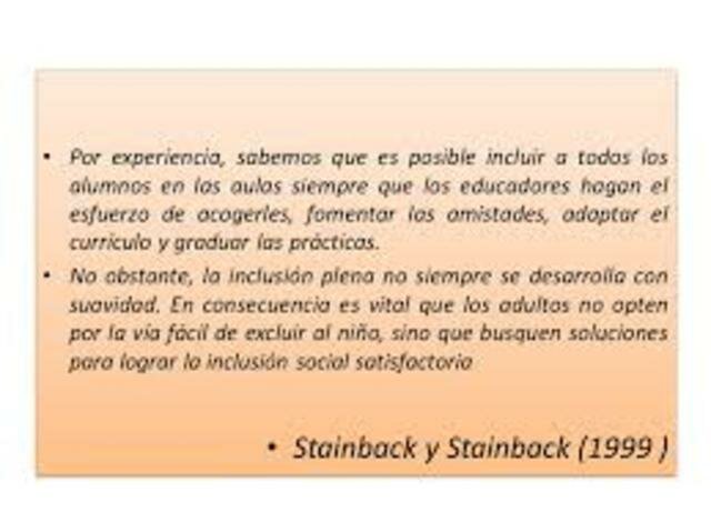 Stainback y Stainback proponen tres razones a favor de una escuela inclusiva.