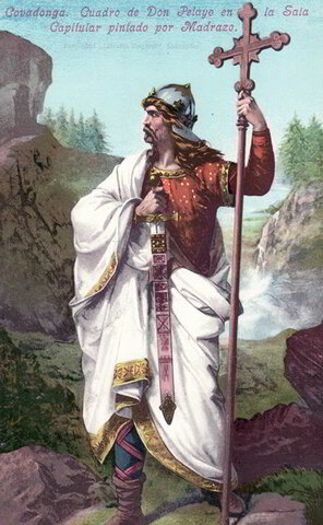 Pelayo funda el Reino de Asturias