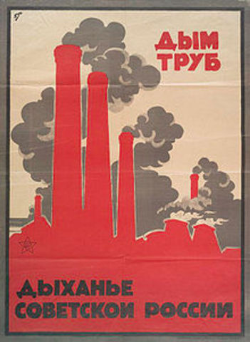Stalin developed a plan to make the Soviet Union an industrial country.