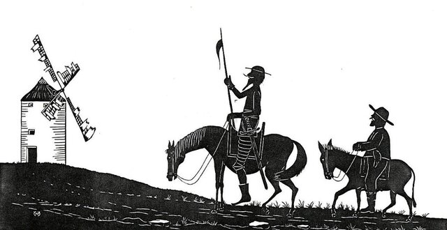 Cervantes  escribe la primera parte del Quijote