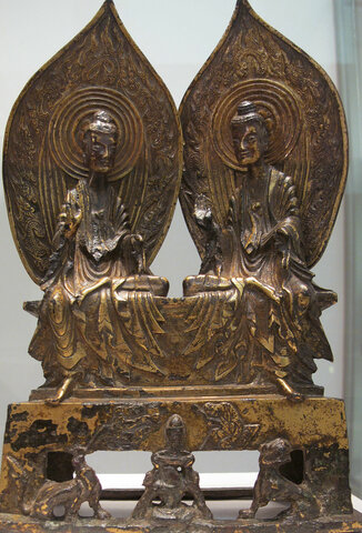 Sculpture dite « conversation mystique »