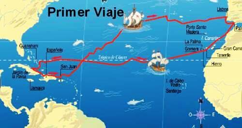 Cristòfol Colom arriba a Amèrica.