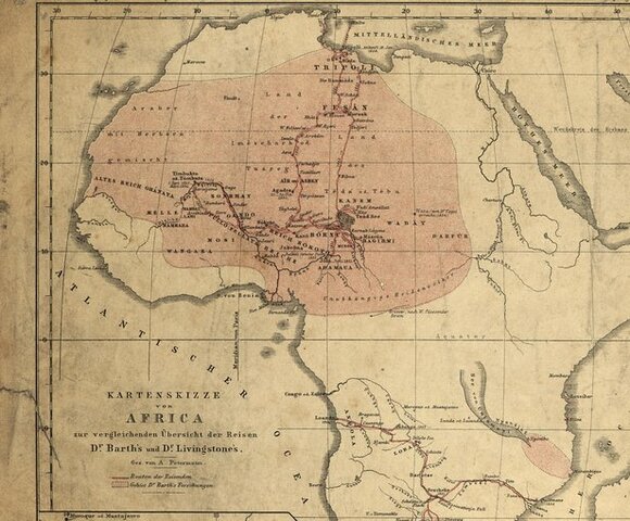 Manifiesto comunista de Marx y Engels. Exploraciones en África: Barth en Sudán y Livingstone en el sur.