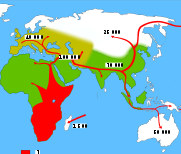 2 Ma: Los humanos se extienden desde África a Eurasia