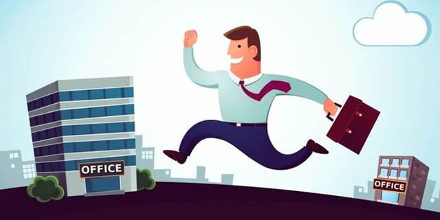 A sede da empresa foi transferida para outra cidade