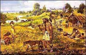 12,000 años: La revolución agrícola. Domesticación de plantas y animales. Asentamientos permanentes.