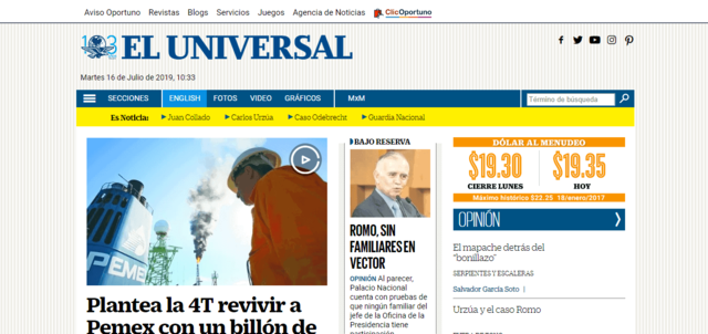 Sitios de noticias o revista