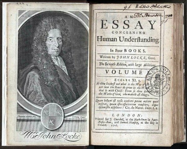 Publicación del Ensayo sobre El Entendimiento Humano, escrito por John Locke