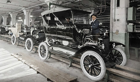 automoviles producidos en cadena