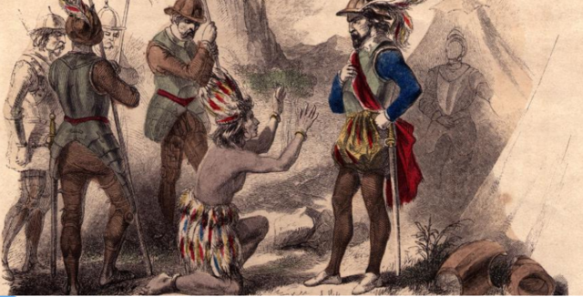 Francisco takes the Inca leader hostage